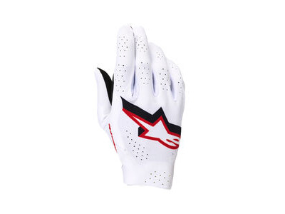 ALPINESTARS Supertech MX Gloves - White Black Fire Red