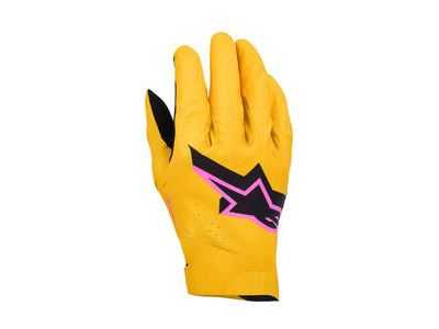 ALPINESTARS Supertech MX Gloves - Gold Black Fluo Pink