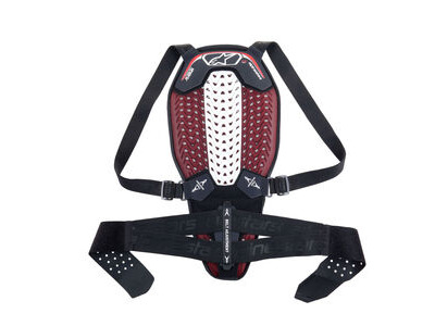 ALPINESTARS Nucleon Plasma Back Protector With Strap Black White Red