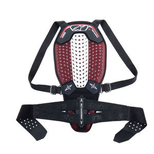 ALPINESTARS Nucleon Plasma Back Protector With Strap Black White Red 
