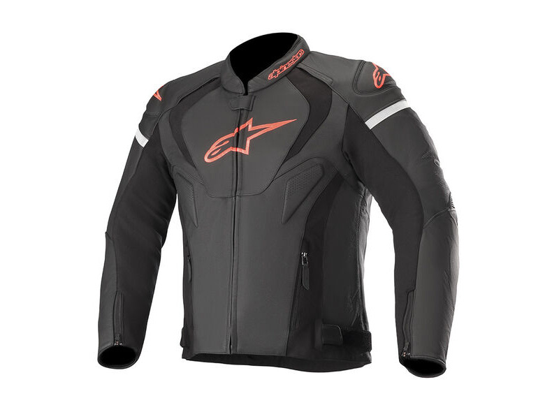 ALPINESTARS Jaws V3 Leath Jckt Blk/R/Fluo click to zoom image