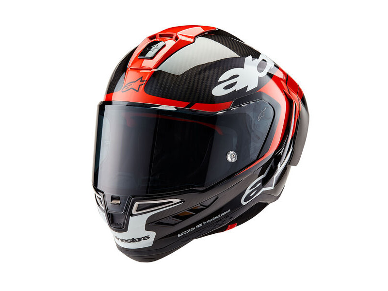 ALPINESTARS Alpine Supertech R10 Element Ece06/Fim Blk Carb Bright R/W GL click to zoom image