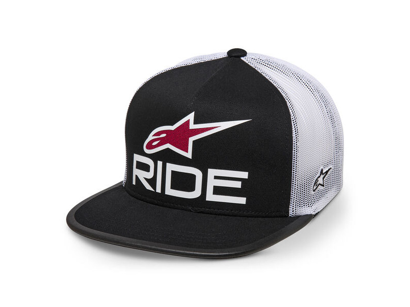 ALPINESTARS Ride 4.0 Trucker Hat Black White Red click to zoom image