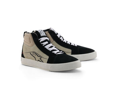 ALPINESTARS Ride-63 Leather Shoes Black Cool Grey White
