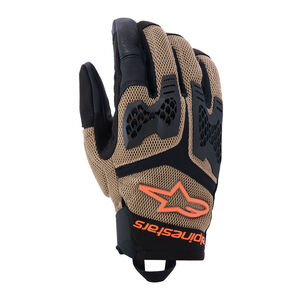 ALPINESTARS Manti Air Gloves Dark Khaki Black Orange Fluo 