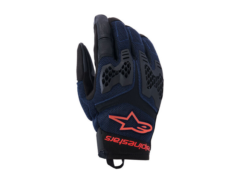 ALPINESTARS Manti Air Gloves Deep Blue Red Fluo Asphalt click to zoom image