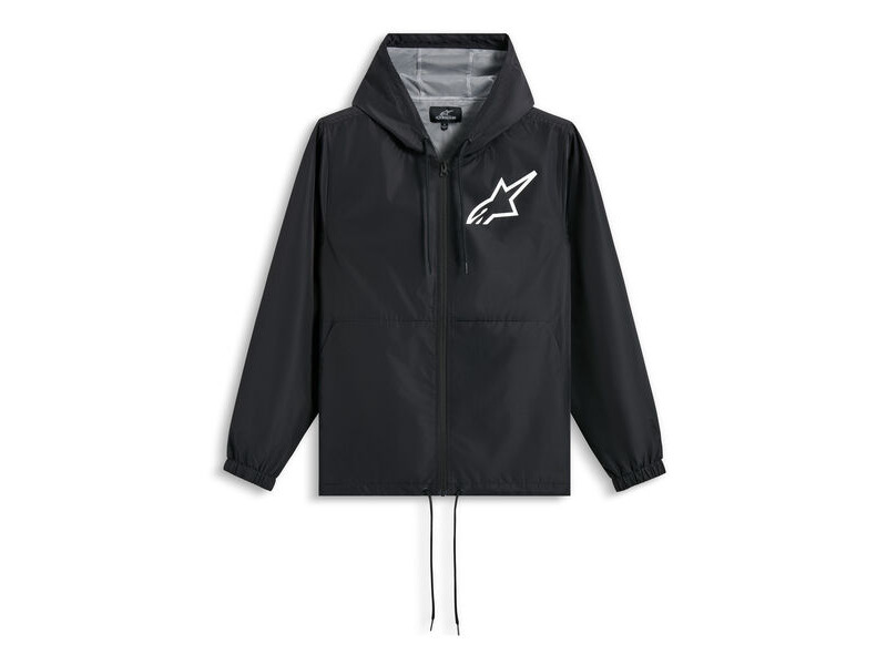 ALPINESTARS Speeder Chromium Windbreaker Jacket Blk White click to zoom image