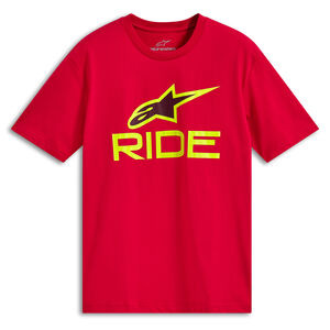 ALPINESTARS Ride 4.0 CSF Tee Red Hi Vis Yellow Black 