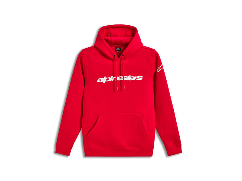 ALPINESTARS Race Wordmark Hoodie Red White click to zoom image