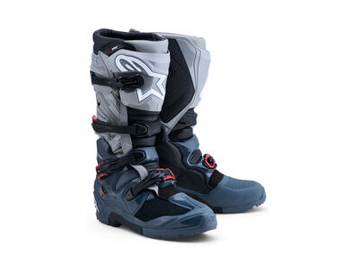 ALPINESTARS Tech 7 Enduro Drystar - Dark Gray Mid Gray Bright Red