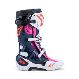 ALPINESTARS Tech 10 Supervented - Dark Blue White Black Fuxia click to zoom image