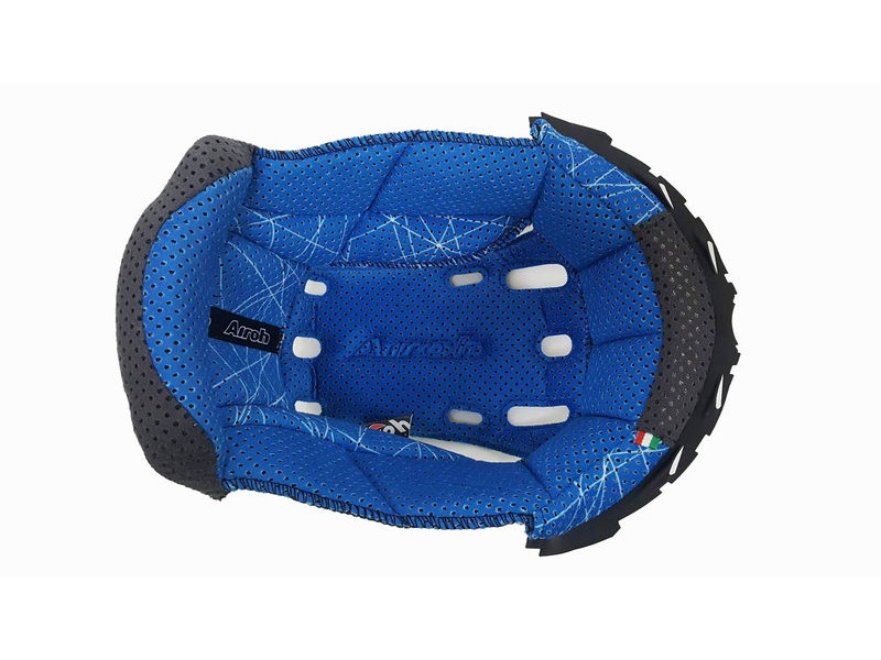 AIROH Centre Pads Aviator 2.2 /2.3 Yellow/Blue click to zoom image