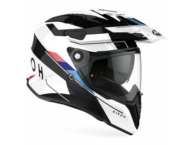 AIROH Commander Adventure Helmet - 'Skill White' (Gloss)