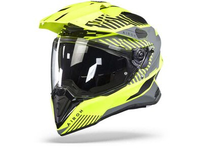 AIROH Commander Adventure Helmet - 'Boost' Neon Yellow Matt