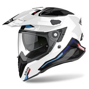 AIROH Commander 'Factor' Adventure Motorcycle Helmet - White Gloss 2023