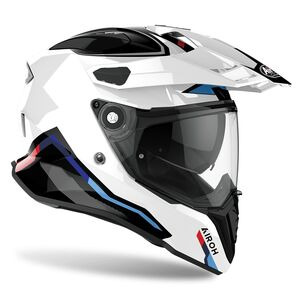 AIROH Commander 'Factor' Adventure Motorcycle Helmet - White Gloss click to zoom image