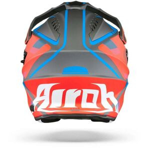 AIROH Commander Adventure Helmet - 'Boost' Red Blue Matt click to zoom image