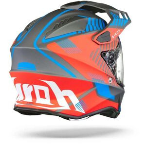 AIROH Commander Adventure Helmet - 'Boost' Red Blue Matt click to zoom image