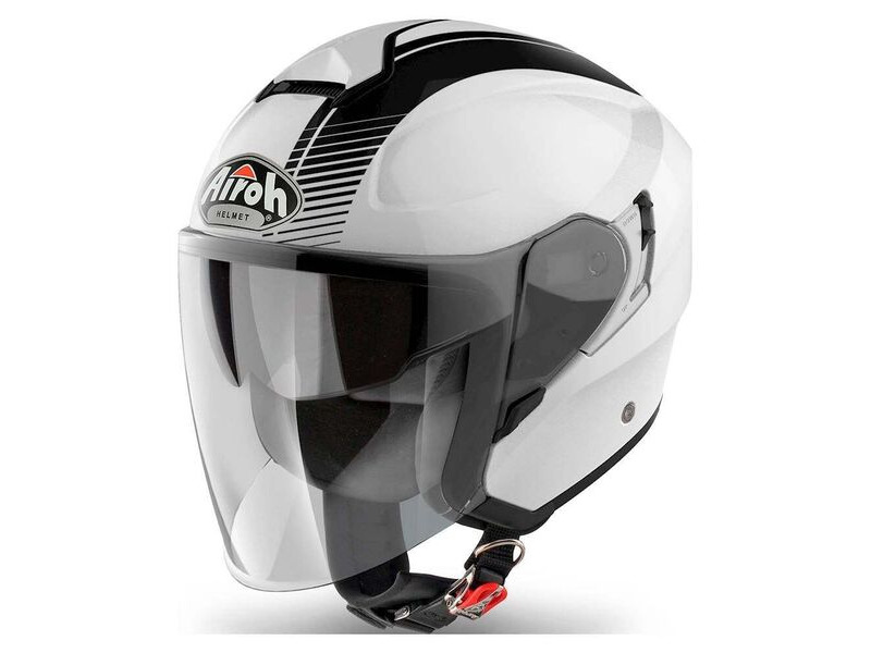 AIROH Hunter Jet Simple White Gloss click to zoom image