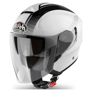 AIROH Hunter Jet Simple White Gloss 2017