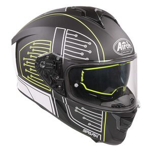 AIROH Spark Flow Black Circuit Matt click to zoom image