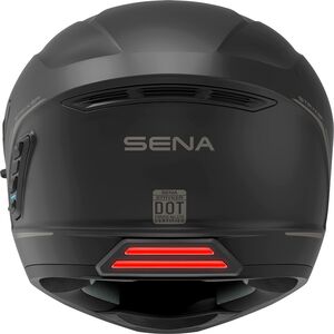 SENA Stryker Full Face Helmet With Mesh Interscom Matt Black click to zoom image