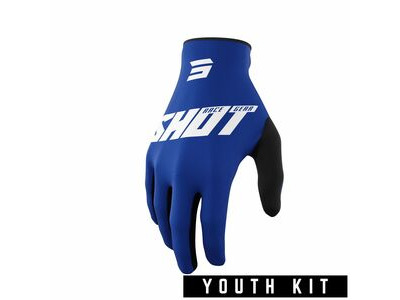 SHOT 2022 Youth Raw Gloves Burst Blue