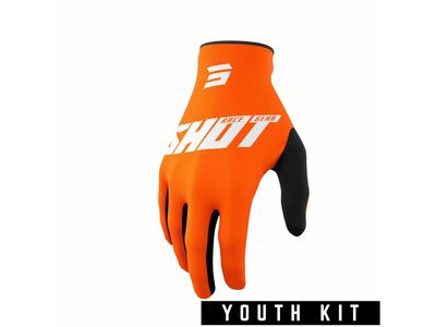 SHOT 2022 Youth Raw Gloves (Burst Orange)