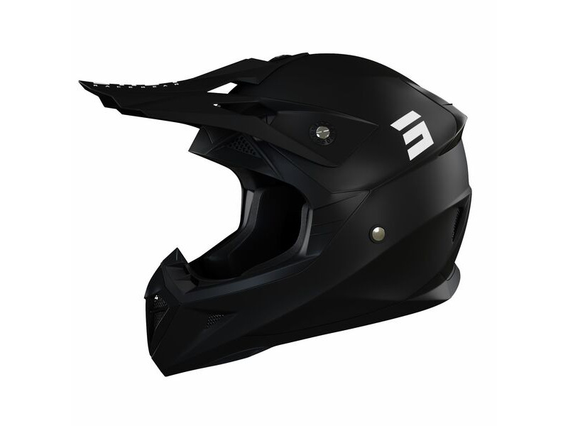 SHOT MX Helmet Pulse Solid Black Glossy click to zoom image