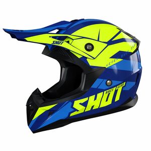 SHOT MX Helmet Pulse Revenge Navy Neon Yellow Blue Glossy 2022