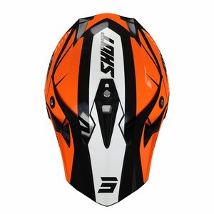 SHOT MX Helmet Pulse Revenge Navy Orange Neon Yellow Glossy click to zoom image