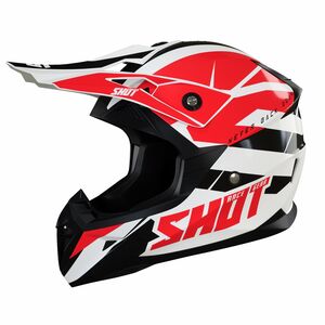 SHOT MX Helmet Pulse Revenge White Red Black Glossy 2022