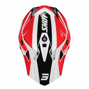 SHOT MX Helmet Pulse Revenge White Red Black Glossy click to zoom image