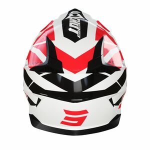 SHOT MX Helmet Pulse Revenge White Red Black Glossy click to zoom image