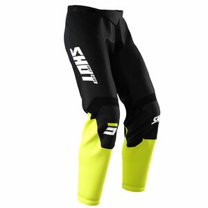 SHOT 2022 Raw Pants - Burst Neon Yellow (Youth) click to zoom image