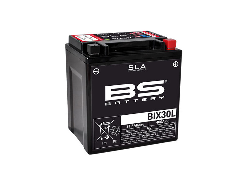 BS BATTERIES BIX30L SLA (WC) Factory Activated Battery click to zoom image