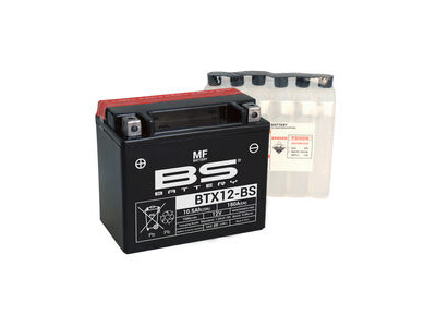 BS BATTERIES BTX12-(CP) Combi-Pack MF Battery