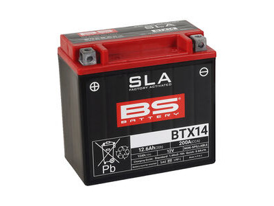 BS BATTERIES BTX14 SLA (WC) Factory Activated Battery