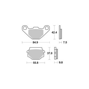 AP RACING Disc Pad Offroad Sinter Competition #146 click to zoom image