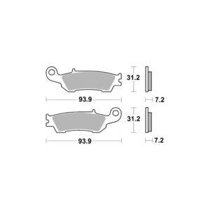 AP RACING Disc Pad Offroad Sinter Competition #440 click to zoom image