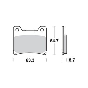 AP RACING SF Supersport Sinter Front Disc Pads #155SF click to zoom image