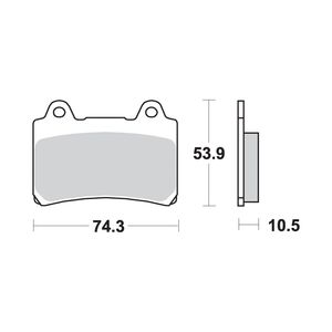 AP RACING SF Supersport Sinter Front Disc Pads- #190SF click to zoom image