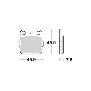 AP RACING Sinter Disc Pad Rear #192SR click to zoom image