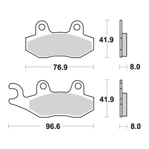 AP RACING Sinter Disc Pad Rear #211SR click to zoom image