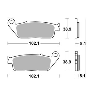 AP RACING SF Supersport Sinter Front Disc Pads #227SF click to zoom image