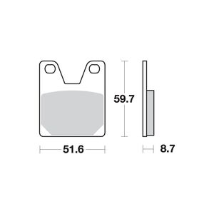 AP RACING SR Supersport Sinter Rear Disc Pads #333SR click to zoom image