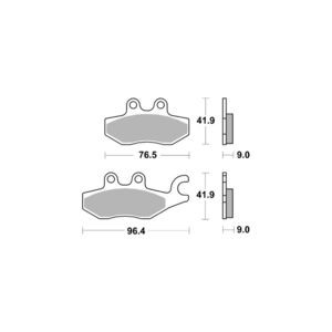 AP RACING Disc Pad Sinter Scooter #418 click to zoom image