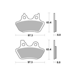 AP RACING SF Supersport Sinter Front Disc Pads #426SF click to zoom image