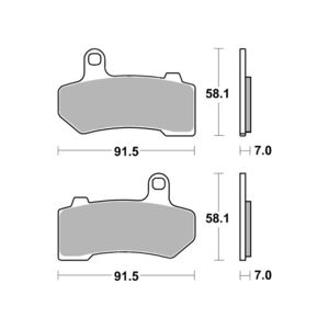 AP RACING SF Supersport Sinter Front Disc Pads #430SF click to zoom image