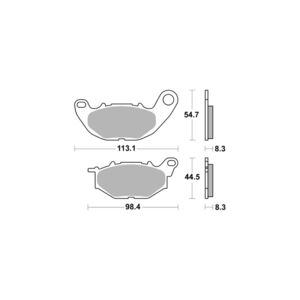 AP RACING Disc Pad Sinter Front #531 click to zoom image